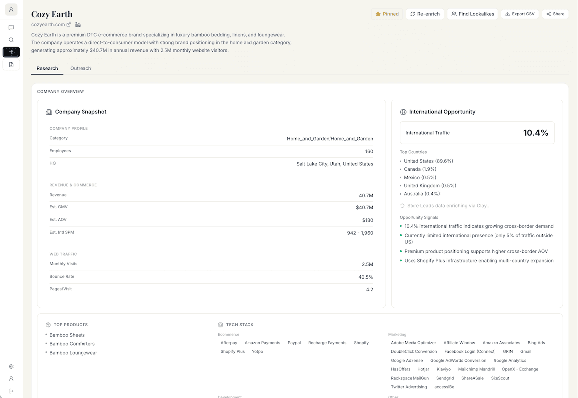 Pippie - full account intelligence in seconds