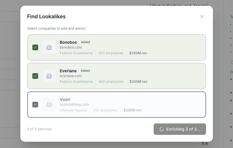 Find lookalike accounts